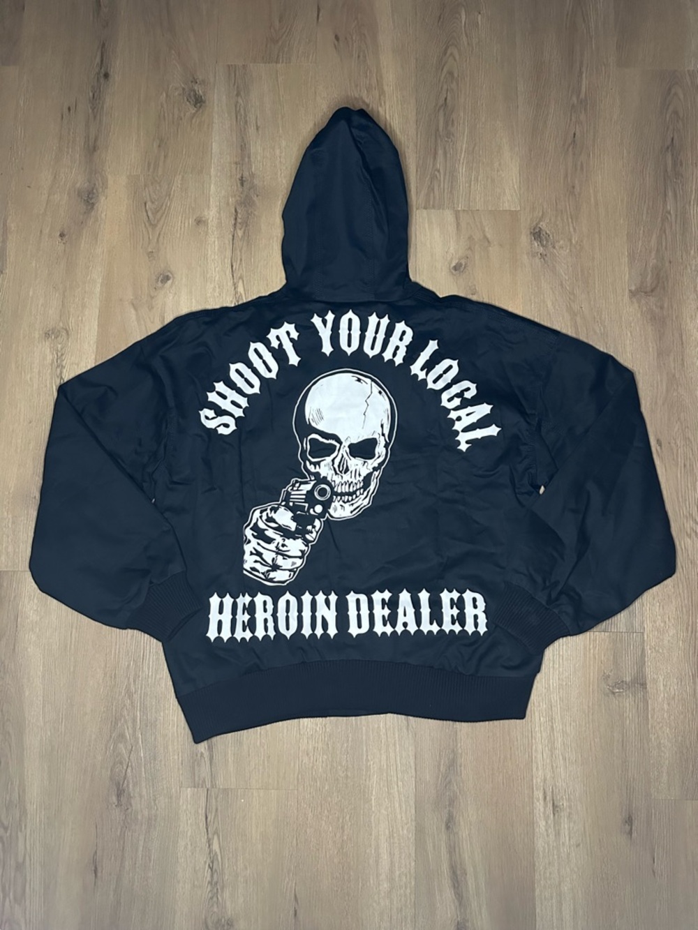 Warren Lotas Shoot Your Local Heroin Dealer ‘Navy’ Jacket
